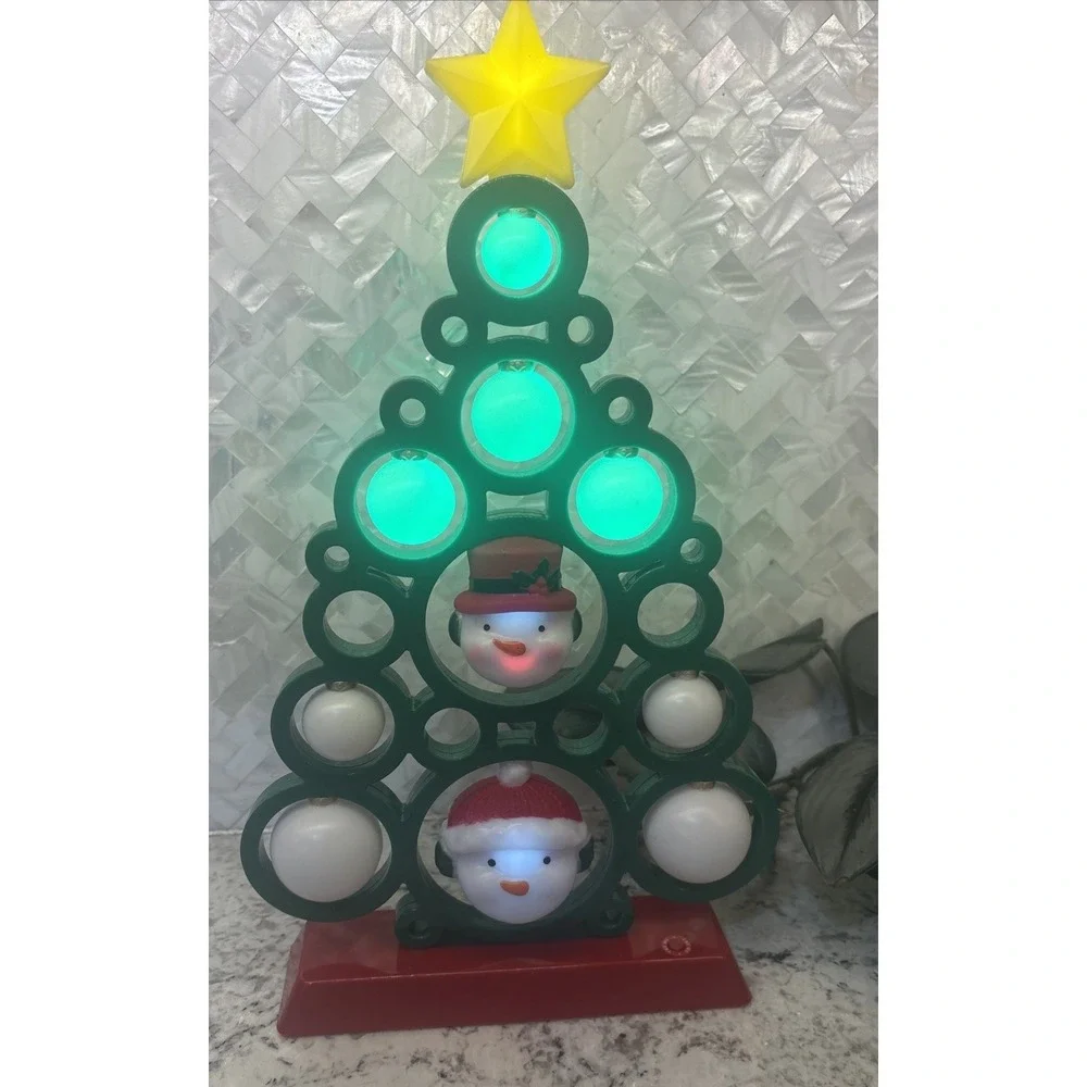LED Light Projection Christmas Tree‎ Musical Snowman Winter Wonder Lane